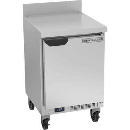 Beverage-Air Freezer, Work Top Style, Shallow Depth, 20" W, 2.27 cu. Ft., 115 v WTF20HC
